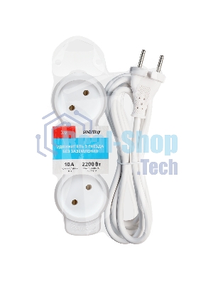 Удлинитель бытовой Smartbuy (SBE-10-3-03m-N) 3 гн х 3,0 м белый