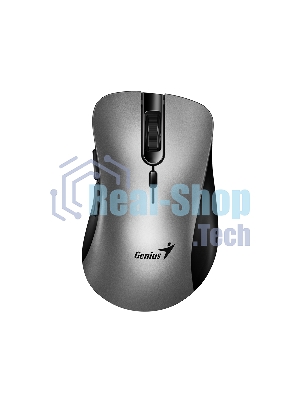Мышь беспроводная Genius Ergo 8100S AI серебристо-серый, 1600 dpi, радиоканал, USB, кнопки - 6
