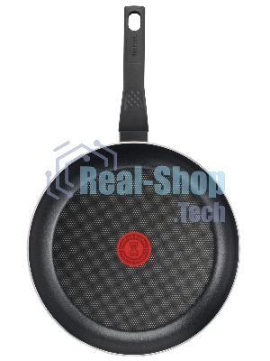 Сковорода Tefal Easy Plus 04237924 круглая 24см ручка несъемная (с крышкой) черный (9100054100)