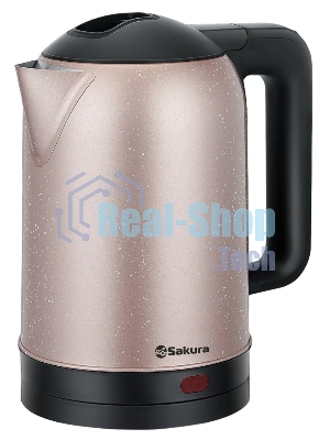 Чайник электрический Sakura SA-2121CD 2л, нержавейка, шампань/крап