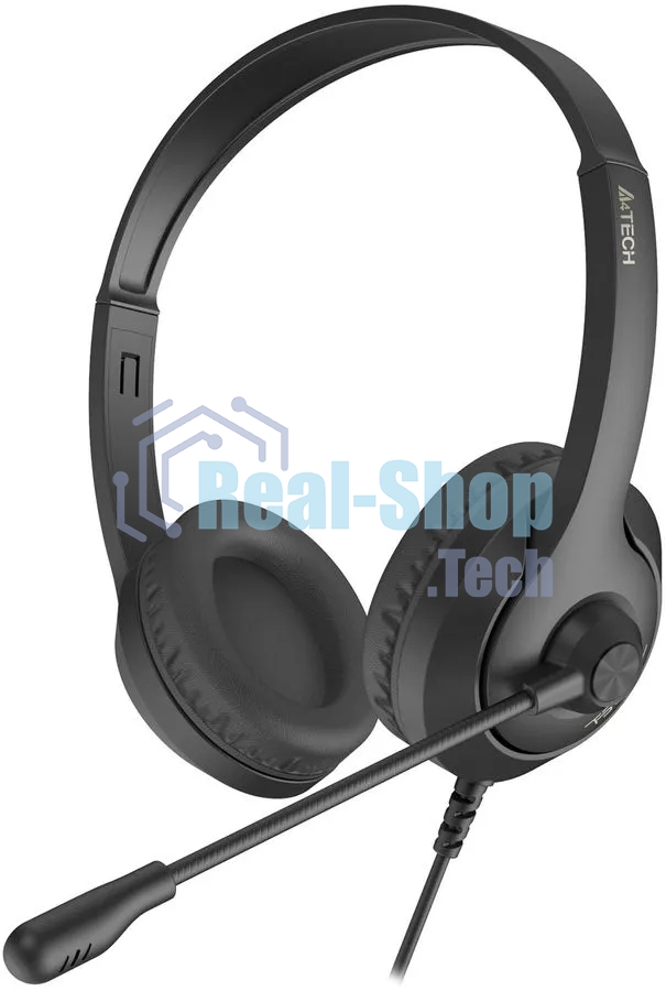 Гарнитура A4Tech Fstyler FH100U чёрный, проводная