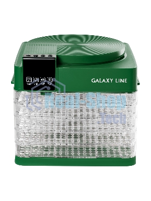 Сушилка для овощей и фруктов Galaxy Line GL 2630, зеленый, с электронным управлением, 450 Вт