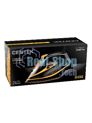 Утюг Centek CT-2358 желтый/черный, 3000 Вт, 50 г/мин, 190 г/мин, 380 мл