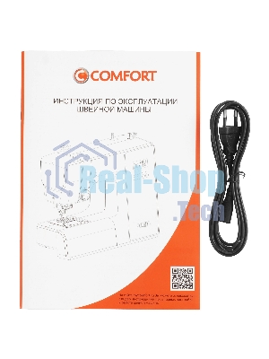 Швейная машина Comfort 1010 белый/зеленый, компьютеризированная, горизонтальный, 100 операций, автоматическая петля