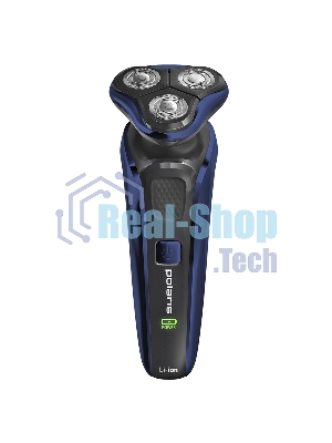 Электробритва PMR 0309RC wet&dry PRO 5 blades+ электрическая (Polaris), Черный/синий хром