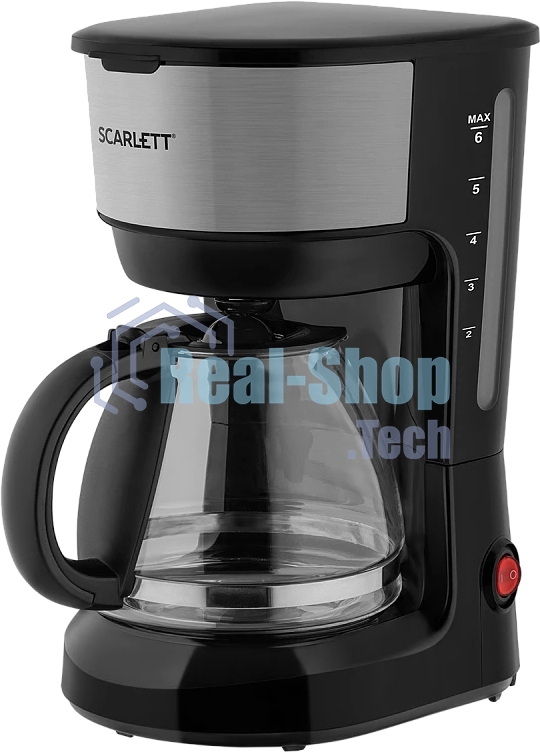 Кофеварка капельная Scarlett SC-CM33012 черный, исп. кофе - молотый, 0.6 л, 600 Вт.