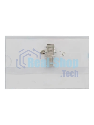 Бейдж Silwerhof 380012-00 90х56мм горизонтальный булавка+зажим