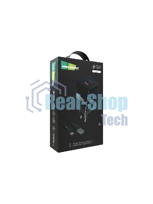 Сетевое зарядное устройство MORE CHOICE (4620202550286) NC69i 2USB 3.0A QC3.0 быстрая зарядка для Lighting 8-pin черный