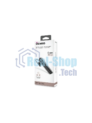 Беспроводная гарнитура Olmio BTH-05 черный, моно-гарнитура, Bluetooth, заушное крепление, до 4 ч
