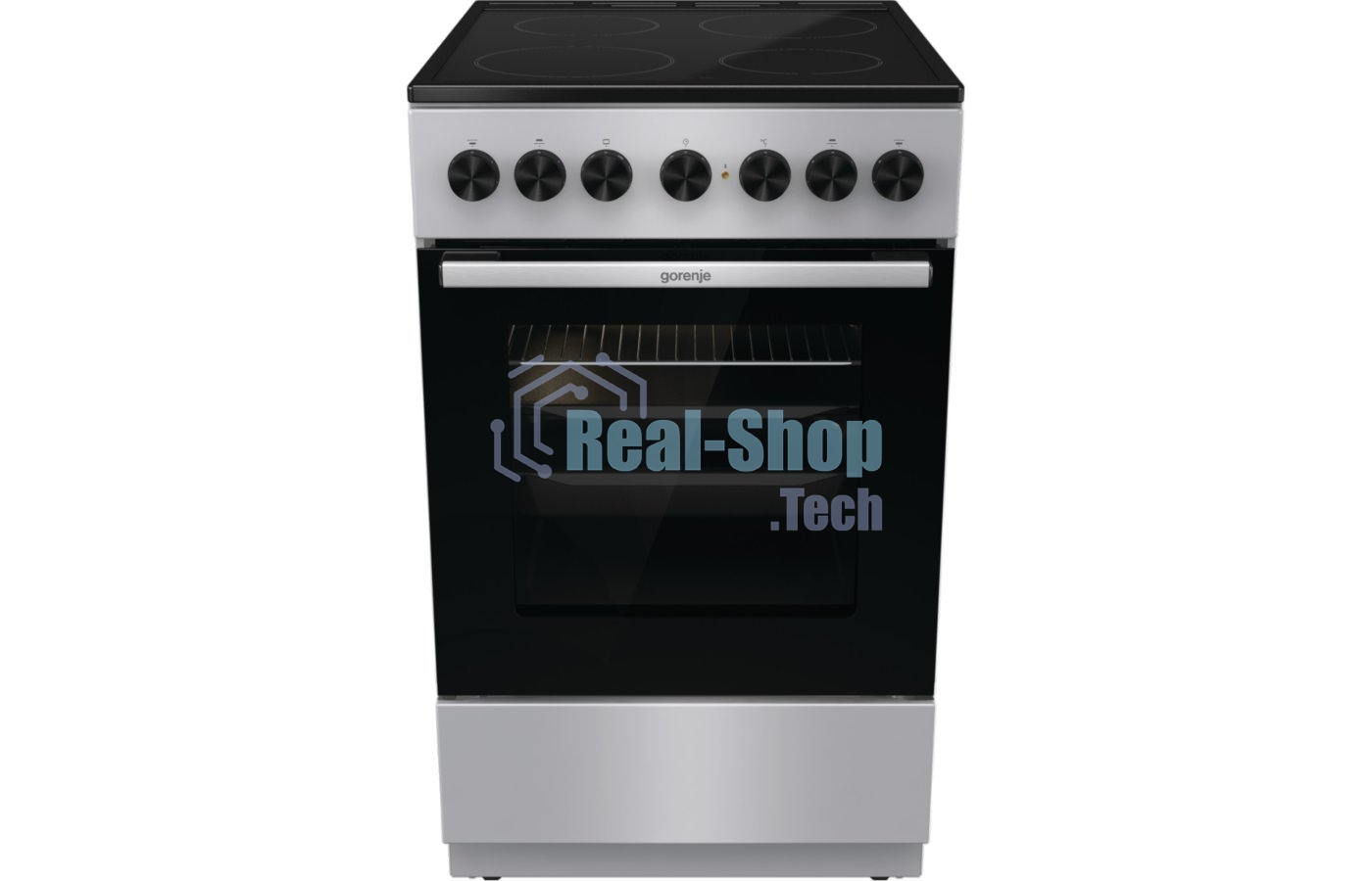 Плита электрическая Gorenje GEC5B41SG серый, конфорок 4 шт, духовка 62 л, 50 см x 85 см x 59.4 см