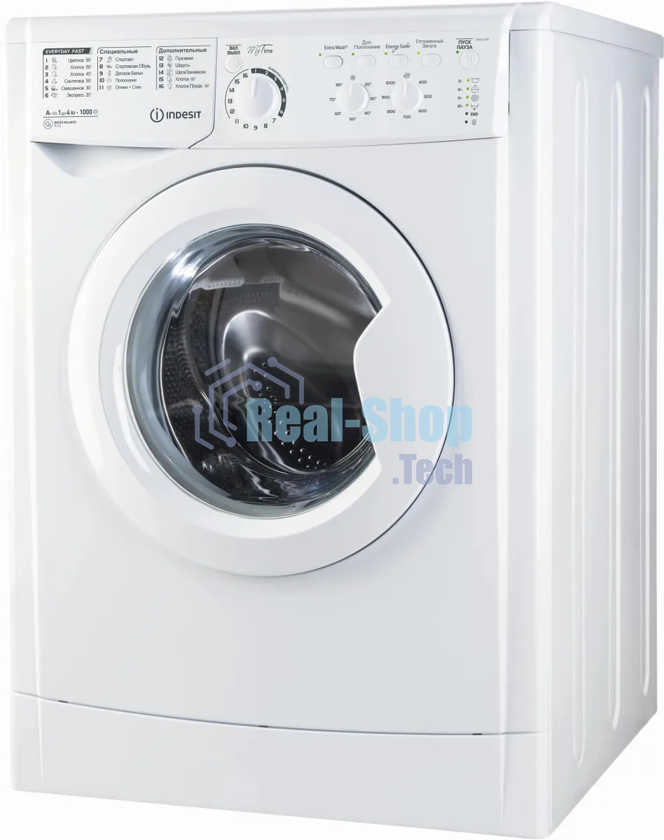 Стиральная машина Indesit EWUC 4105 CIS белый, загрузка фронтальная 4 кг, 1000 об/мин., класс: А