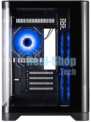 Компьютерный корпус 1STPLAYER UVIEW UV5 ARGB черный mATX 3x120мм ARGB fans UV5-BK-2FC7R-1FC7