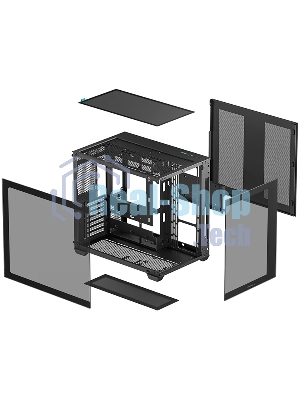 Компьютерный корпус Deepcool CG530 черный без БП ATX 2x120мм 2x140мм 2xUSB 2.0 1xUSB 3.0 audio bott PSU