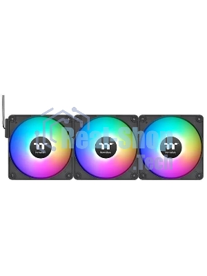Вентилятор для корпуса Thermaltake CT140 EX Sync ARGB 140х140x25 черный 4-pin 30.7дБ (упак.:3шт) (CL-F182-PL14SW-A) Ret