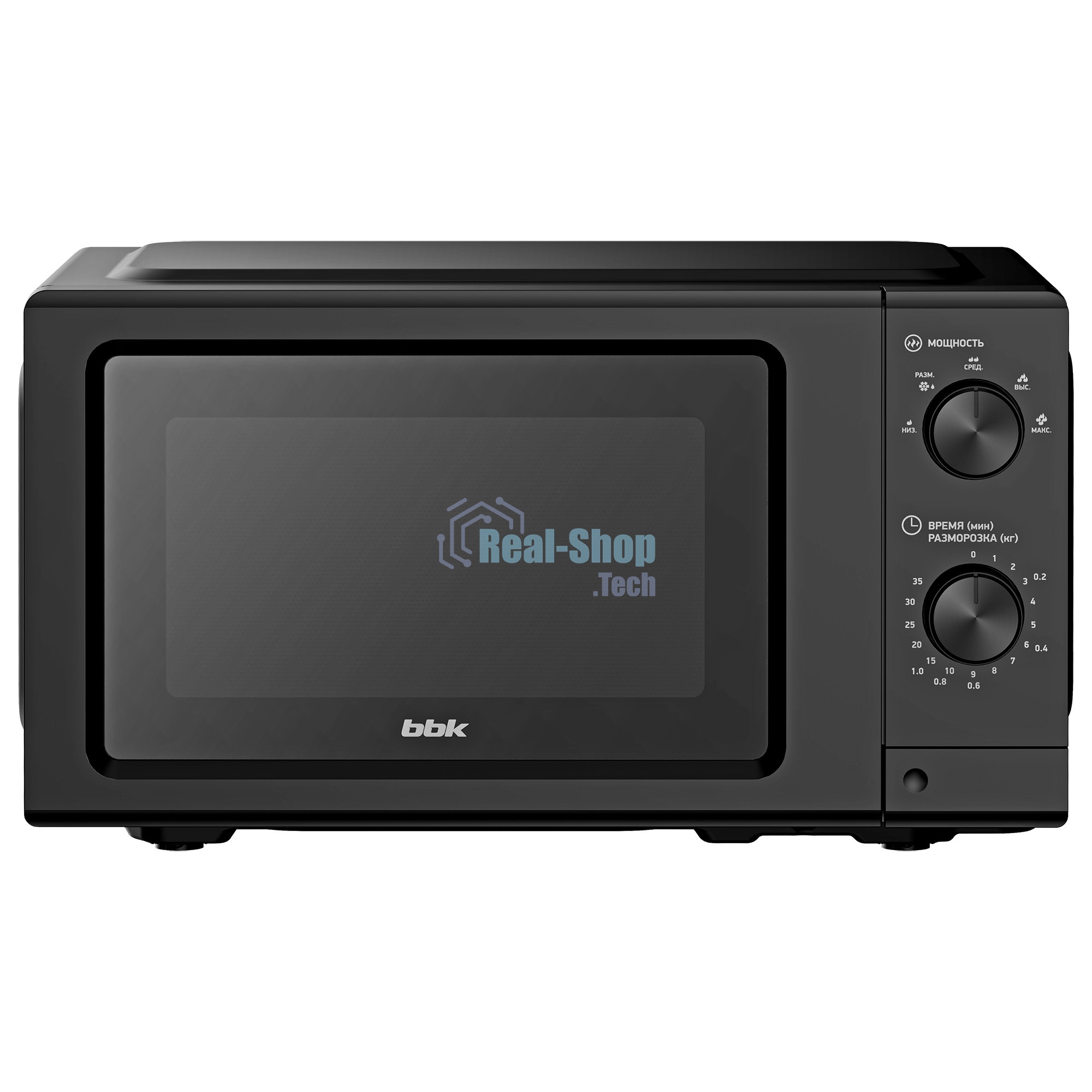 Микроволновая печь BBK 20MWS-730M/B черный, 20 л, 700 Вт, переключатели — поворотный механизм