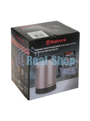 Чайник электрический Sakura SA-2121CD 2л, нержавейка, шампань/крап