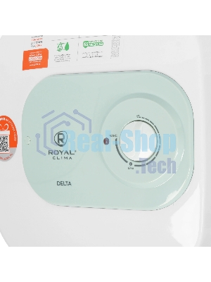 Водонагреватель электрический Royal Clima RWH-D10-FE белый, накопительный, 10 л, 1,5 кВт