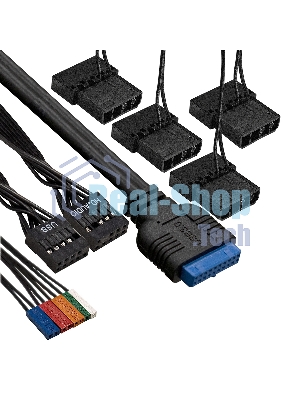 Компьютерный корпус Miditower ExeGate i3 BASE (ATX, без БП, с окном, 1*USB+1*USB 3.0, аудио, 4 вент. 12см с RGb подсветкой)