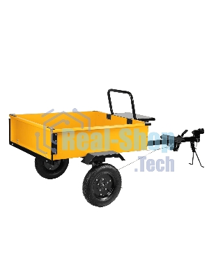Прицеп для мотоблока Denzel TT-500, оцинк., груз. 500 кг, рег. сцепка, колеса 4.00-10, в упаковке