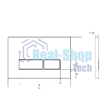 Кнопка смыва BAU Pulse для инсталляции, хром/вставка хром