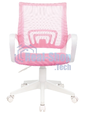 Кресло Бюрократ CH-W695NLT TW-06A TW-13A розовый, сетка/ткань, 120 кг, механизм качания