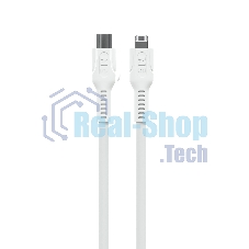 Кабель MORE CHOICE (4620202553713) K65ia 2м USB 3.0A PD 27W для Lightning ng 8-pin - 2 м, белый