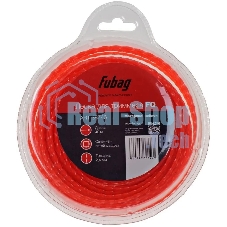 Триммерная леска FUBAG FQ, сечение витой квадрат, L 40 м х 2.4 мм 38746