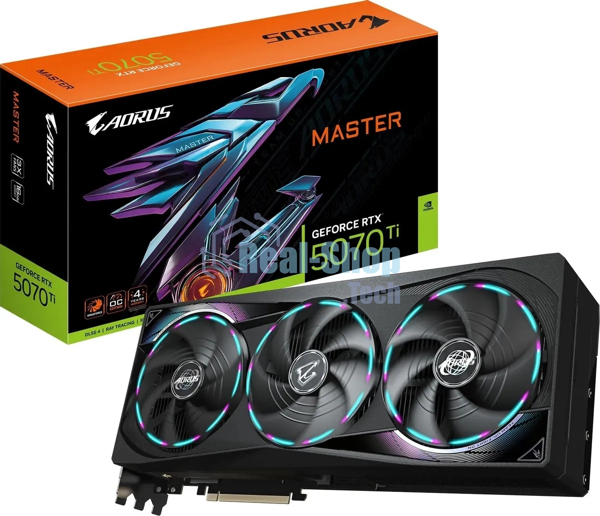 Видеокарта Gigabyte GV-N507TAORUS M-16GD 1.0 NV RTX 5070TI 16Gb 256bit GDDR7 2670/28000/HDMI