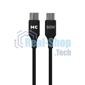 Кабель MORE CHOICE (4620202554093) K69aa 2м USB 3.0A PD 60W для Type-C Type-C- 2м, черный