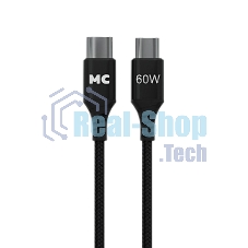 Кабель MORE CHOICE (4620202554093) K69aa 2м USB 3.0A PD 60W для Type-C Type-C- 2м, черный