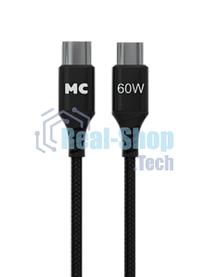 Кабель MORE CHOICE (4620202554093) K69aa 2м USB 3.0A PD 60W для Type-C Type-C- 2м, черный