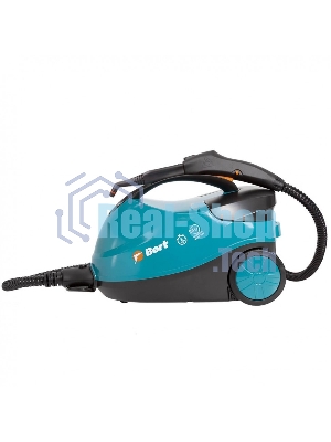 Пароочиститель Bort BDR-2500-RR-Iron, напольный, 2,3 кВт., давление 4 бар, пар 45 г/мин., t-пара 143 °С., бак 1.5 л.