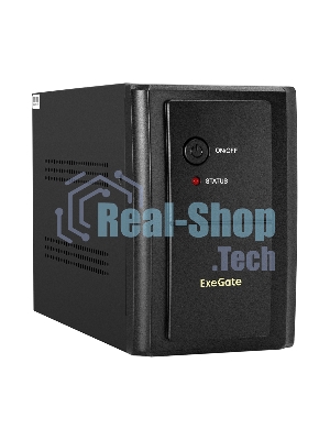 Источник бесперебойного питания ExeGate EX292607RUS SpecialPro UNB-2000.LED.AVR.1SH.2C13.RJ.USB 2000VA/1200W, LED, AVR,1*Schuko+2*C13, RJ45/11, USB, металлический корпус, черный