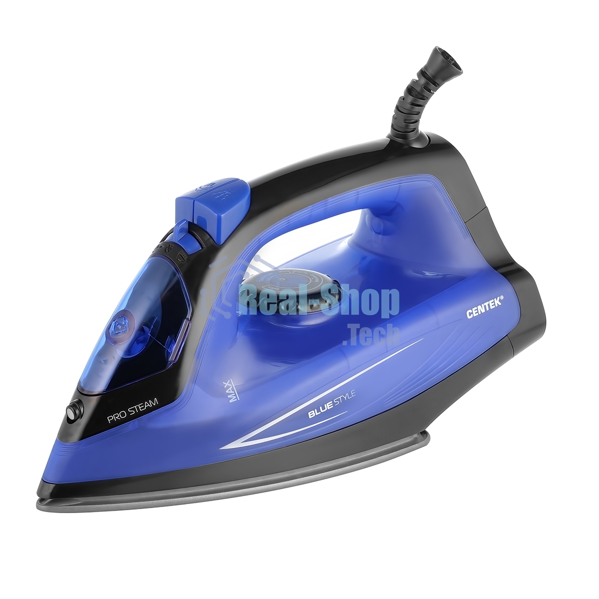 Утюг Centek CT-2360 синий/черный, 1600 Вт, 20 г/мин, 80 г/мин, 200 мл