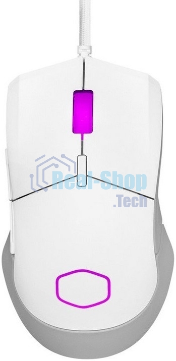 Мышь проводная Cooler Master MM-310-WWOL1 белый, 12000 dpi, USB Type-A, кнопки - 6
