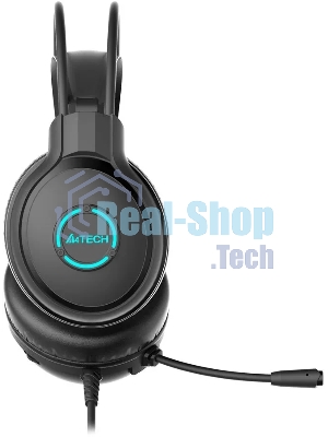 Гарнитура A4Tech Fstyler FH300U чёрный, проводная, USB, подсветка
