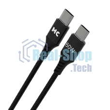 Кабель MORE CHOICE (4620202554093) K69aa 2м USB 3.0A PD 60W для Type-C Type-C- 2м, черный