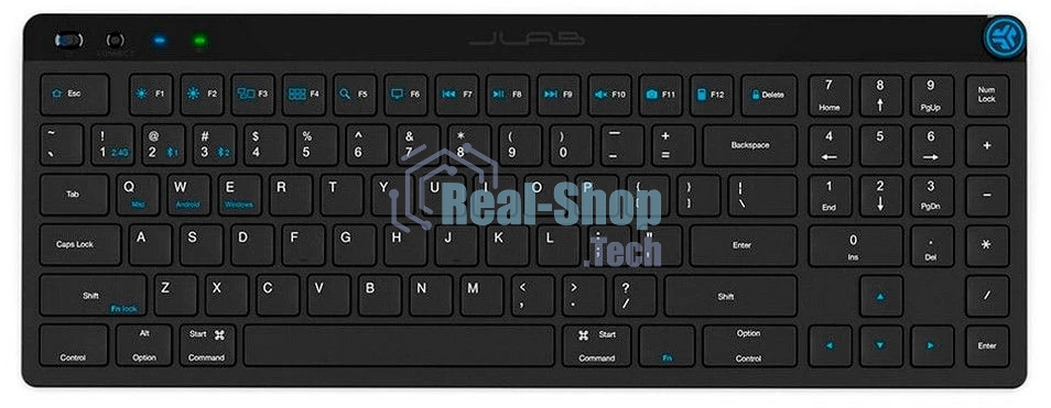 Клавиатура JLab JBuds Keyboard беспроводная, Bluetooth, радиоканал, чёрный