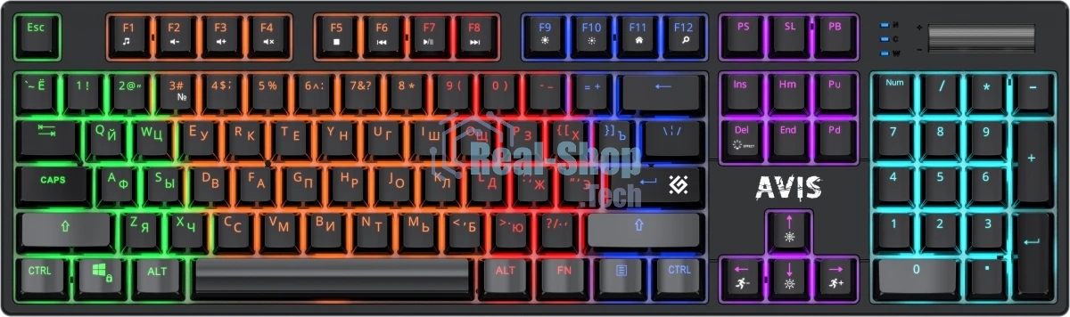 Клавиатура Defender Avis GK-312 проводная, USB Type-A, чёрный