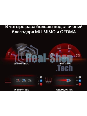 Роутер Mercusys MR70X AX1800 Dual-Band WiFi 6 Router, 574 Mbps at 2.4 GHz + 1201 Mbps at 5 GHz,4× Fixed External Antennas, 3× Gigabit LAN Ports, 1× Gigabit WAN Port, 1024-QAM, OFDMA, Router/Access Point Mode, MU-MIMO, WPA3, TWT, BSS Color