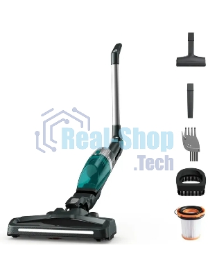 Пылесос вертикальный Tefal Xtrem Compact Essential TY1239WO лазурный/серый, питание от аккумулятора, 145 Вт, уборка сухая, пылесборник 0.4 л