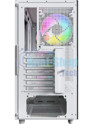 Компьютерный корпус Montech XR Wood белый без БП ATX 3x120мм 2xUSB3.0 audio bott PSU