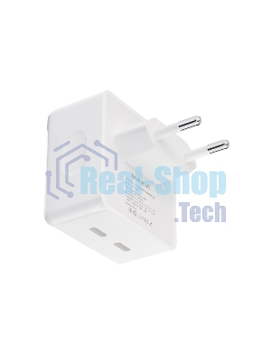 Сетевое зарядное устройство Maxvi CHL-604PD Type-C\Type-C 40W 6A (3A+3A) PD QC3.0, белый