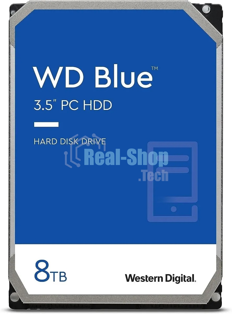 Жесткий диск WD SATA-III 8Tb WD80EAAZ Desktop Blue (5640rpm) 256Mb 3.5
