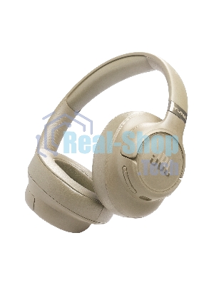 Беспроводные/проводные наушники JBL Tune 780NC бежевый, полноразмерные, Bluetooth + проводной, адаптивное шумоподавление