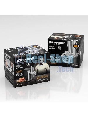 Мясорубка электрическая Redmond RMG-1223 1000 Вт, черный/серебристый