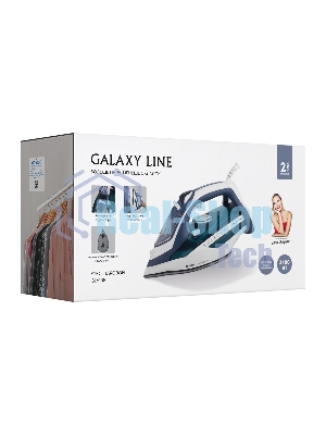 Утюг Galaxy Line GL 6138 бирюзовый, 3400 Вт, 80 г/мин, 240 г/мин, 450 мл