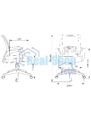 Кресло Бюрократ CH-W695NLT TW-06A TW-13A розовый, сетка/ткань, 120 кг, механизм качания