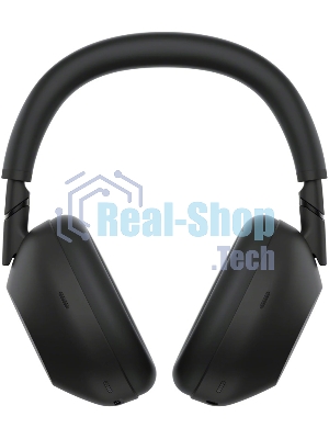 Беспроводные/проводные наушники Sony WH-1000XM6 черный, полноразмерные, Bluetooth + проводной, адаптивное активное шумоподавление, до 40 ч