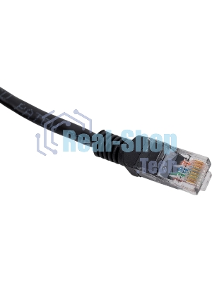 Патч-корд медный UTP Cablexpert PP10-10M/BK cat.5e, 10м, литой, многожильный, черный